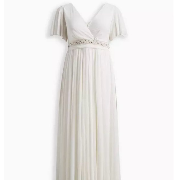 Torrid Maxi Mesh Empire Waist Gown - Picture 1 of 4